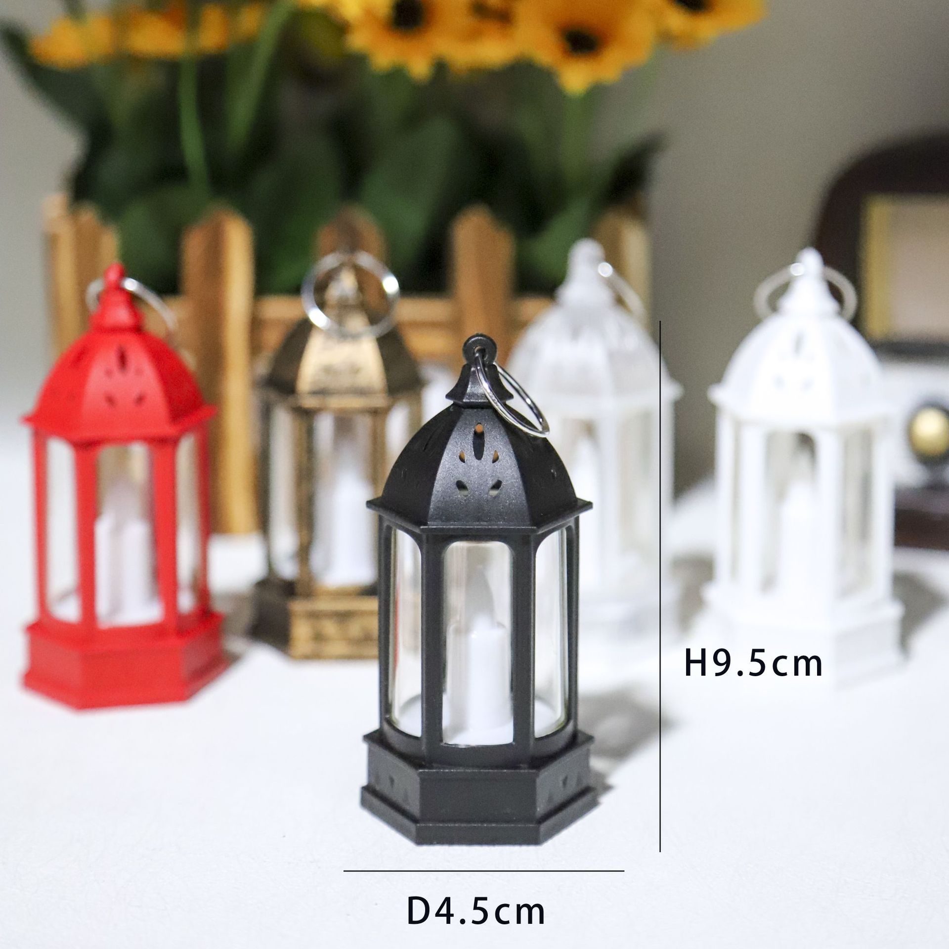 Candle Supplies Free Shipping - ミニクリエイティブ雰囲気ライトクリスマスレトロ電子キャンドルライトキャンドルホルダー装飾デスクトップ小型オイルランプ