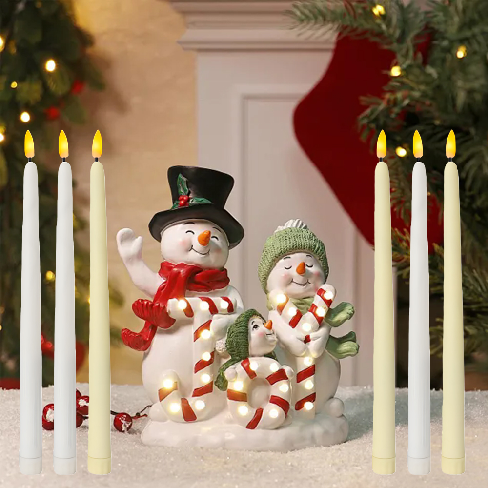 6個入りLEDフレームレステーパーキャンドルライト、電池式L - Candle Supplies Free Shipping のレビューと価格