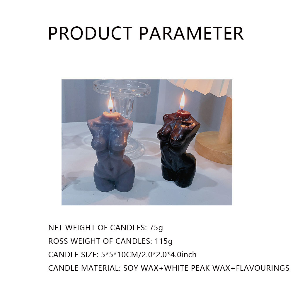 女性トルソー体型の香り付きキャンドル、家の装飾用 – 芸術的 - Candle Supplies Free Shipping のレビューと価格